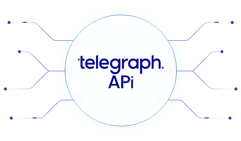 Graphic showcasing Telegraph API integration, revolutionizing ease of access and efficiency in freight rail operations