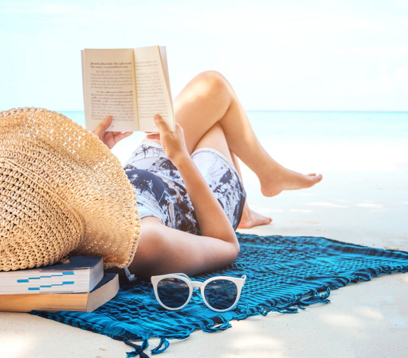 Sunbathing on the Beach