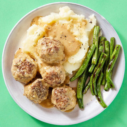 Meatballs + Mashed Potatoes