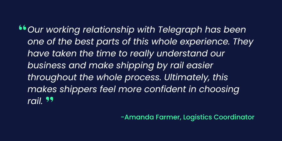 Pete Lien & Sons team on Telegraph's customer support and making rail shipping more reliable